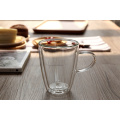 Double Wall Glass Coffee Mugs & Tea cups,Glass Tea Cups Set ~ 12 oz